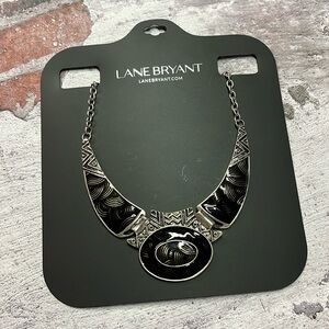 Lane Bryant Black and Silver Necklace